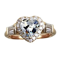 Gemstone Birthstone Sapphire nyilatkozat eljegyzési gyűrűk nőknek évforduló ígéret Gyűrűk neki