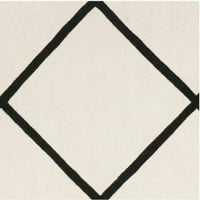 Chatham Isaac Geometriai Gyémánt Gyapjú Terület Szőnyeg, Elefántcsont Fekete, 8' 10'