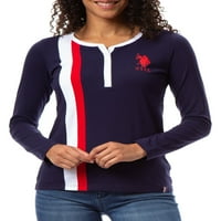 Polo Assn. Női hosszú ujjú Henley Jersey póló