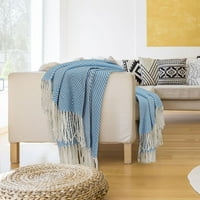 Dekoratív dobó takaró, bordával ágy kanapé, 51 67