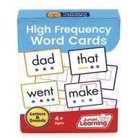 High Frequency Word Flashcards: Junior tanulás, a tudomány olvasás kiegészítő források, dekódolni és kódolni nagyon