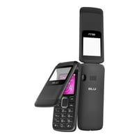 Zoey Fle Z kinyitott GSM Dual-SIM Flip telefon W Gyors-Glance Window-Fekete