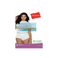 Hanes Női Pure Comfort mikroszálas rövid Fehérnemű, 6-csomag