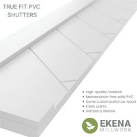 Ekena Millwork 12 W 67 H True Fit PVC Egyetlen Panel Herringbone Modern Style Rögzített redőnyök, Viridian Green