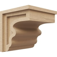 Ekena Millwork 9 W 9 D 9 H sorozat széles hegyvidéki durva cédrus fatorsó Timberthane corbel, alapozott barnulás