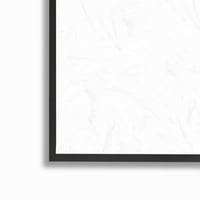 Stupell Industries vegyes fehér virágvirág réteges kollázs rajzfestés fekete keretes művészet nyomtatott fali művészet,