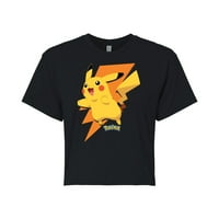 Pok Xhammon-Pikachu Bolt-Juniors Vágott Pamut Keverék Póló