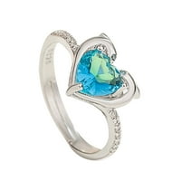 Frehsky gyűrűk divat gyűrű Delfin Delfin mikro gyűrű dupla gyémánt alakú szív szerelem szett Gyűrűk