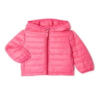 Városi Republic Girls könnyű kapucnis csomagolható puffer dzseki, 4-16