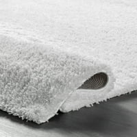 nuLOOM Soft & plüss felhős Shag akcentus szőnyeg, 3' 3 5', hófehér
