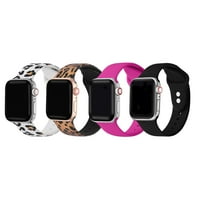 Posh szilikon nyomtatási és szilárd csere sávok az Apple Watch sorozatához 1,2,3,4,5,6,7, és SE - SE -