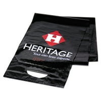 Heritage Litelift alacsony sűrűségű szemeteszsákok, lány, 0. mil, 45, Fekete, 150 karton