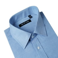 Férfi rendszeres fitruhás ing hosszú ujjú előadás Vállalkozás alkalmi oxfordi ruha ing férfiaknak