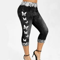 Umfun női rugalmas Leggings szűk alkalmi Capris jóga Sweatpants kényelmes magas derékú sport sportos Lounge nadrág