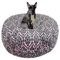 Bessie és Barnie Signature Versailles Pink Luxury Extra plüss Fau Fur Bagel Pet Dog Bed