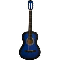 Közvetlenül olcsó gazdaság 7 8 méretű kezdő akusztikus gitár, kék