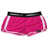 Justice Sport Lányok Forró rózsaszín háló Activewear Sportos futó nadrág XS