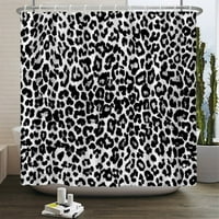 Modern Leopard zuhanyfüggöny 3d fürdőszoba függöny kampókkal dekoratív partíció képernyő 180 * Poliészter mosható ruhával