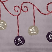 Egyszerűen százszorszép fagyos színes homokdollár díszek karácsonyi puha fonott poliészter dekoratív dobó párna, 18