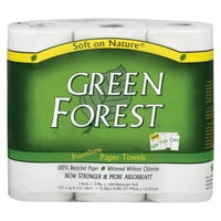 Zöld erdő prémium papírtörlő-fehér-tok-tekercs