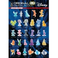 Disney Mickey Mouse eredeti 3D kristály Puzzle BePuzzled, korosztály és fel