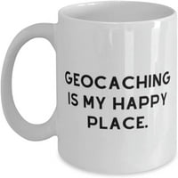 Inspire Geocaching, a Geocaching Az én boldog helyem, motivációs 11oz 15oz bögre a barátok számára