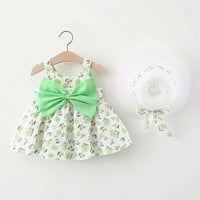 Kisgyermek baba lányok Tutu ruhák nyári ujjatlan Backless hercegnő születésnapi Party ruhák 1Dress + 1hat 2 éves