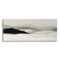Stupell Gördülő Köd Felhős Hegyek Tájkép Fotógaléria Csomagolt Vászon Nyomtatás Wall Art