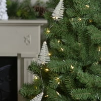 6.5 ' LED megvilágított fehér Mini Szizálfa Karácsonyi koszorú-meleg fehér fények