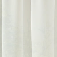 Függönyművek Soho Voile Beltéri Függöny, Poliészter Puszta Poletop Egyetlen Panel, Téli Fehér, 59 108