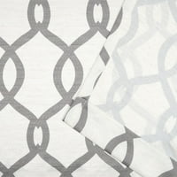 Exkluzív Home Kochi Linen Blend Rejtett Fül Felső Függöny Panel Pár