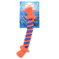 Végtelen Pet rugalmas TPR kötél rágni és vontató csont játék, nagy, narancssárga