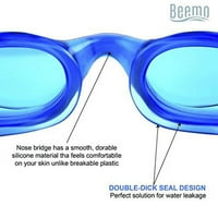 Úszószemüveg felnőttek számára - Fekete - Univerzális szivárgásálló szemhéj -illesztés, ultra UV -védelem, teljesen