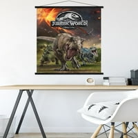 Jurassic World: Fallen Kingdom-Csoportos Falplakát fa mágneses kerettel, 22.375 34