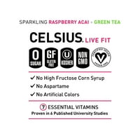 Celsius Málna Acai Zöld Tea, Fl. Oz