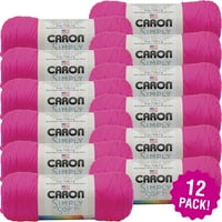 Caron Simply Soft Solids Fonal 12 Pk-Neon Rózsaszín