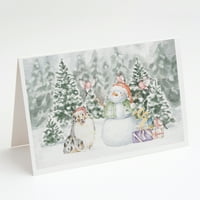 Sheltie Shetland juhászkutya Kék Merle karácsonyi ajándékokkal üdvözlőlapok és borítékok