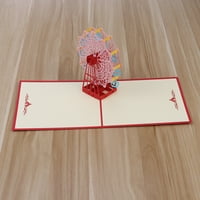 3D Up kártyák üdvözlő borítékot születésnapi Valentin karácsonyi ünnep